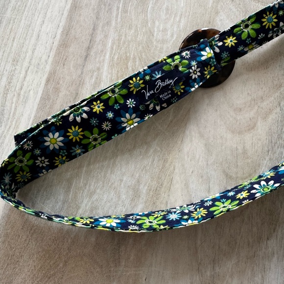 Vera Bradley Blue and Green Patterned Belt Daisy Daisy pattern - Picture 2 of 2